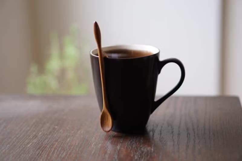 コップに掛ける木のマドラー 大, チーク