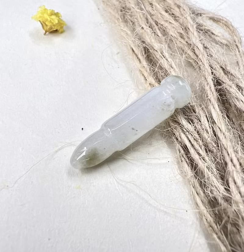 【考試順利】飄黃翡翠文昌筆項鍊 | 天然緬甸玉A貨翡翠 | 送禮