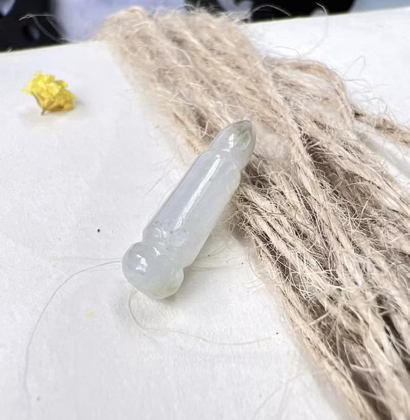 【考試順利】飄黃翡翠文昌筆項鍊 | 天然緬甸玉A貨翡翠 | 送禮
