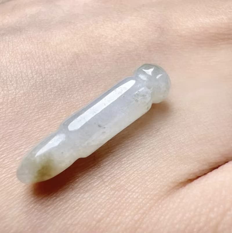 【考試順利】飄黃翡翠文昌筆項鍊 | 天然緬甸玉A貨翡翠 | 送禮