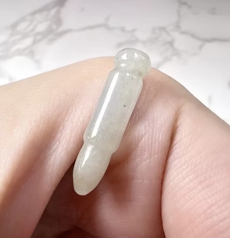 【考試順利】飄黃翡翠文昌筆項鍊 | 天然緬甸玉A貨翡翠 | 送禮