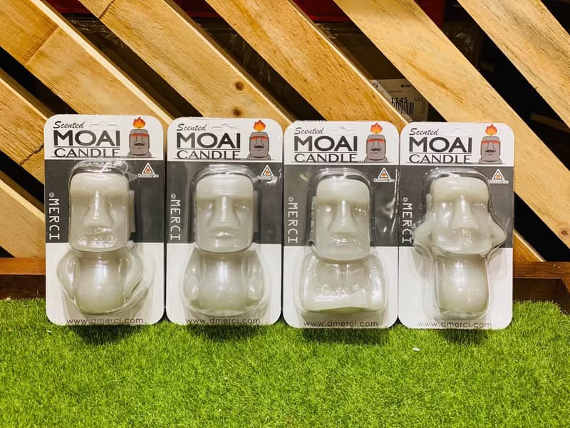 絕版新品!!摩艾表情香氛蠟燭