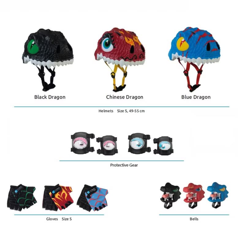 【限量禮盒】恐龍系列/安全帽/手套/鈴噹/護膝護肘