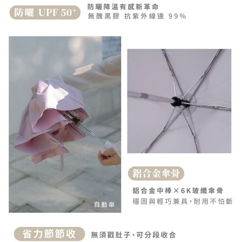 輕量省力自動傘 Rejoice - 喜悅紫