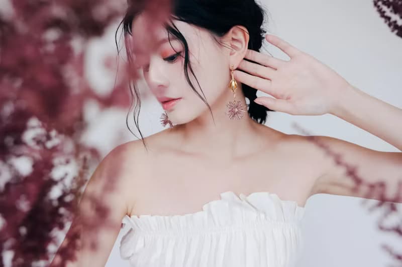 COR-DATE / 蒲公英飛揚耳環 / 紫
