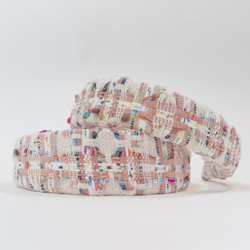 ivory mix tweed hairband handmade headband