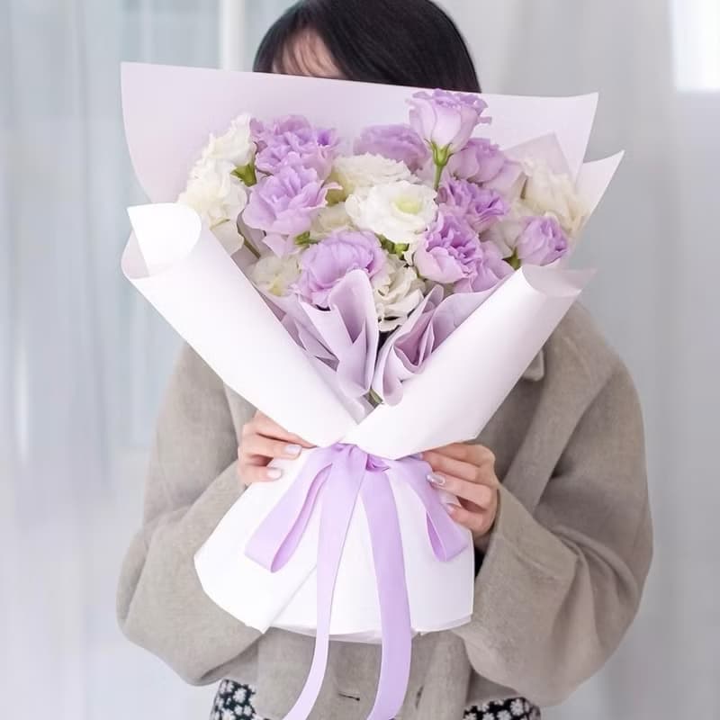 夢幻歐若拉公主桔梗鮮花花束