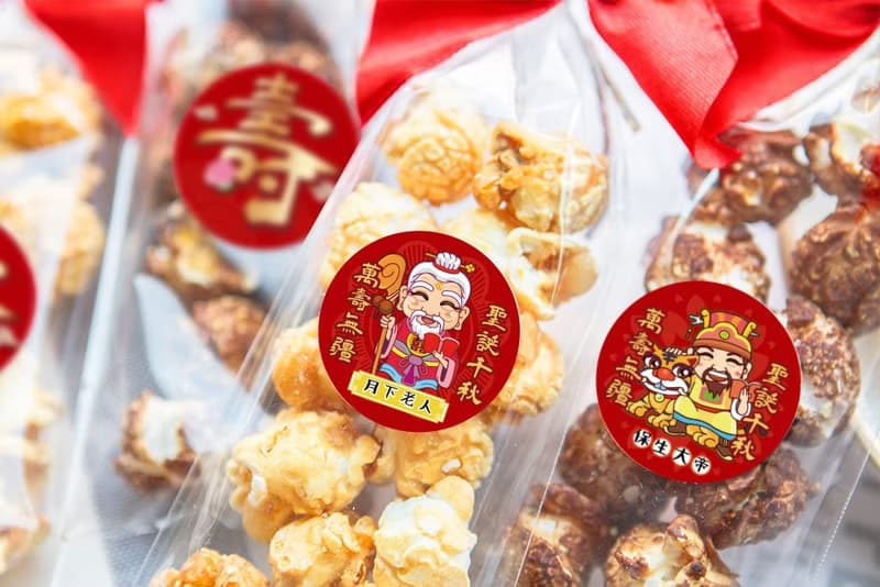 Q版神明祝壽 輕巧包爆米花 (焦糖/巧克力2口味可挑) 需依日期預訂