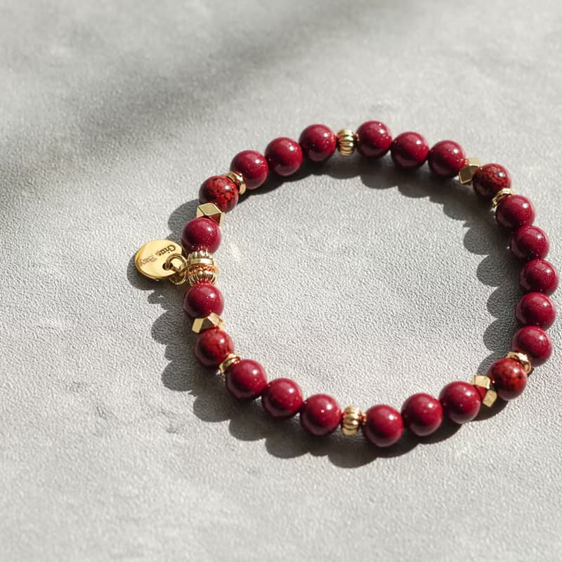 天然原礦紫晶14KGF彈性手鍊