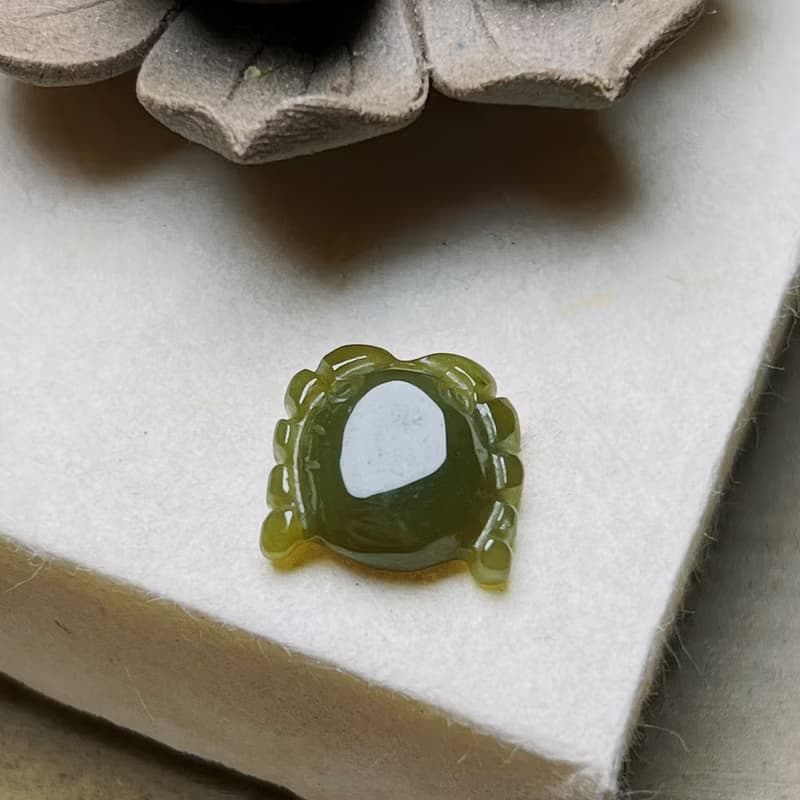 【八方來財】冰種秋香綠螃蟹 | 裸石 | 天然緬甸A貨翡翠 | 送禮