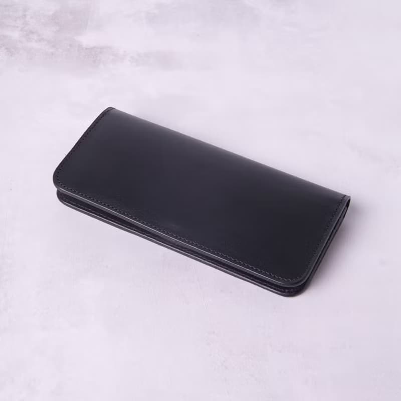 簡約零錢袋長夾 Bifold Long Wallet / 黑色 Black