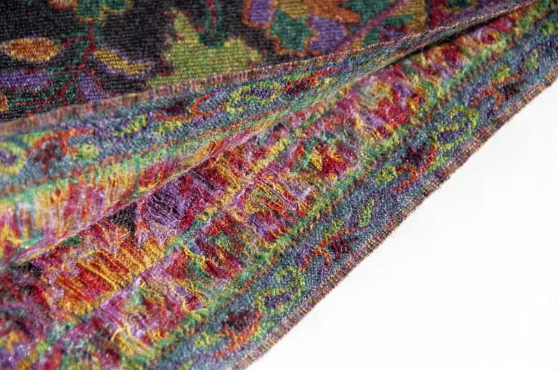 喀什米爾Cashmere/羊絨圍巾/純羊毛圍巾披巾/戒指絨披肩-繽紛花朵