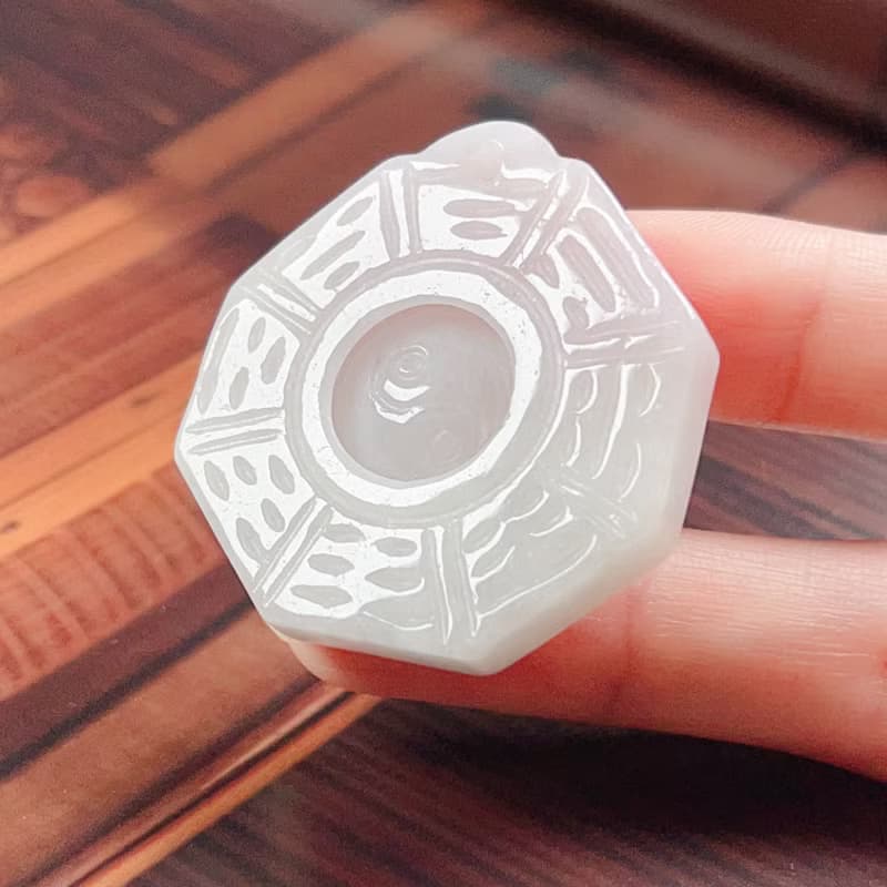 【擋煞‧避邪】冰種翡翠八卦 | 天然緬甸A貨翡翠 | 送禮