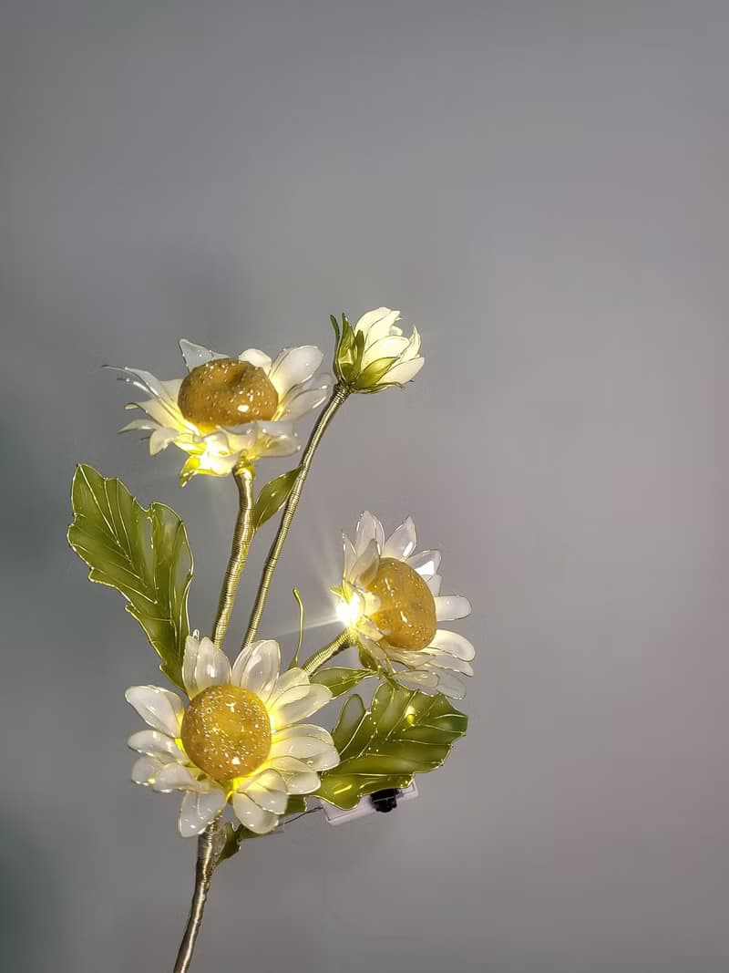 洋甘菊•沾浸藝術花燈【閒逛花間系列】。小夜燈。生日禮物