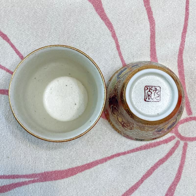 【九谷燒金花詰】色變對杯