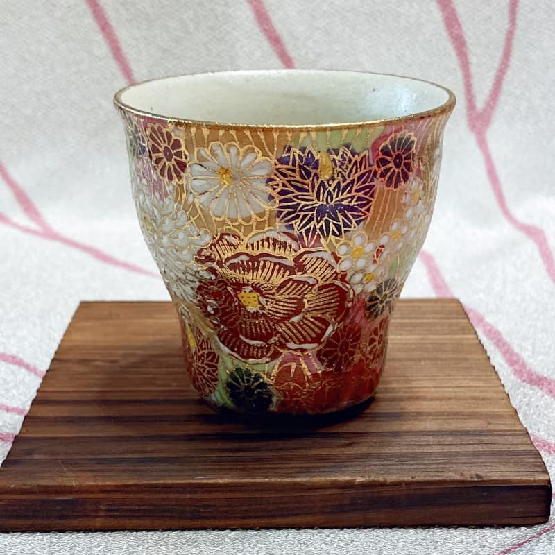 【九谷燒金花詰】色變對杯