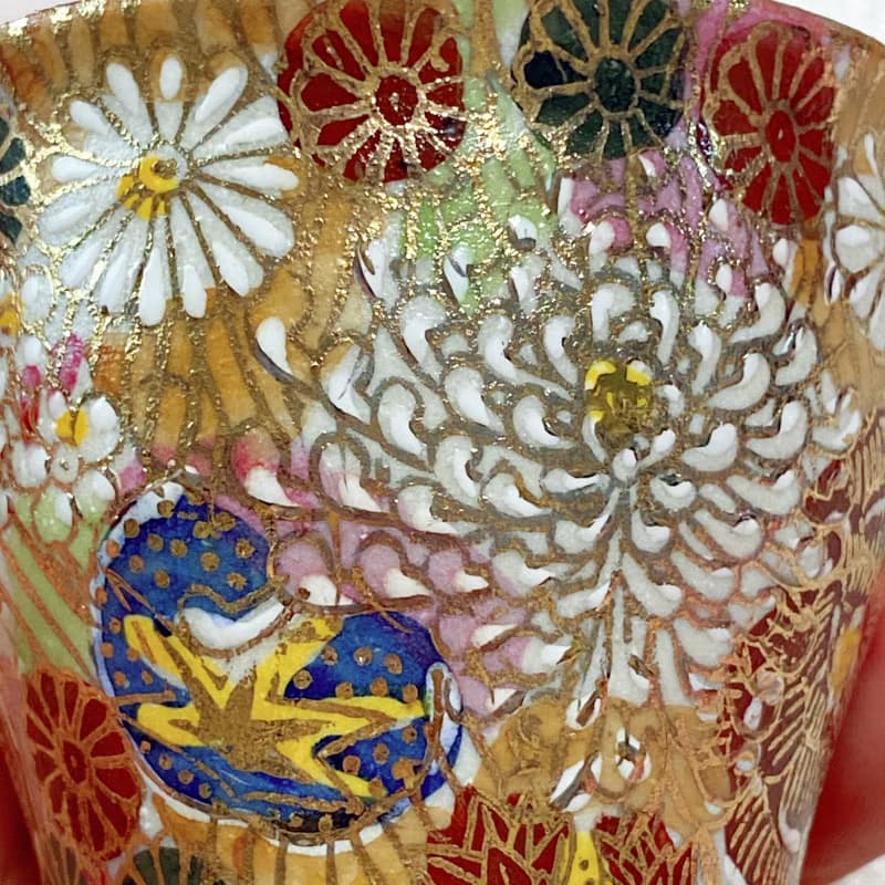 【九谷燒金花詰】色變對杯