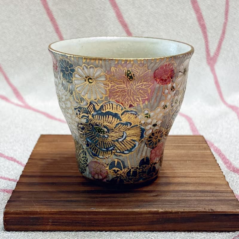 【九谷燒金花詰】色變對杯