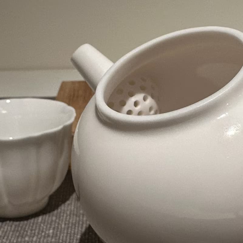 【瓷】寶瓶型潤瓷壺(一壺二杯)精緻泡茶壺