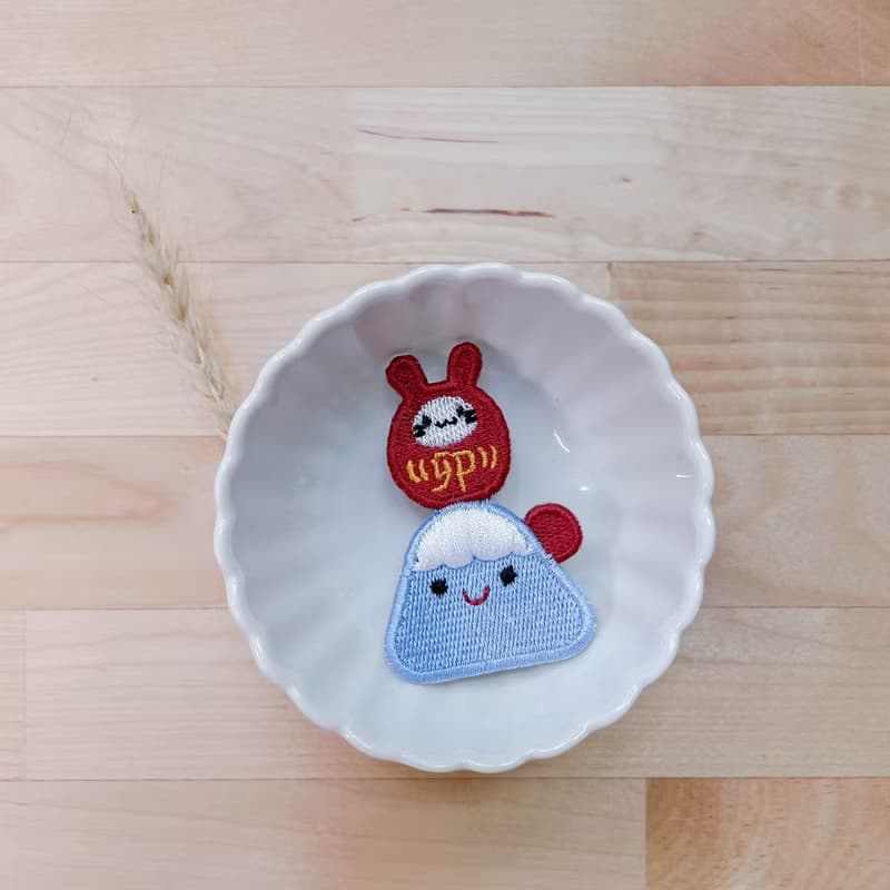 【兔兔招財特輯】達摩燙貼 刺繡貼紙 貼紙行李箱貼紙
