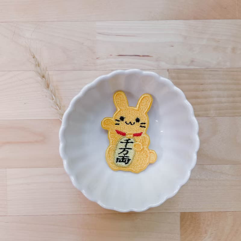 【兔兔招財特輯】達摩燙貼 刺繡貼紙 貼紙行李箱貼紙