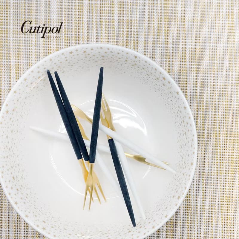 葡萄牙 Cutipol | GOA | 藍金 / 迷你水果叉 四件組