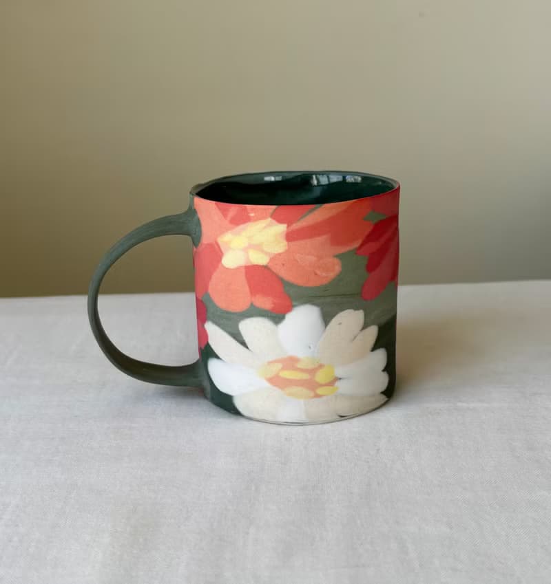 大理花咖啡杯