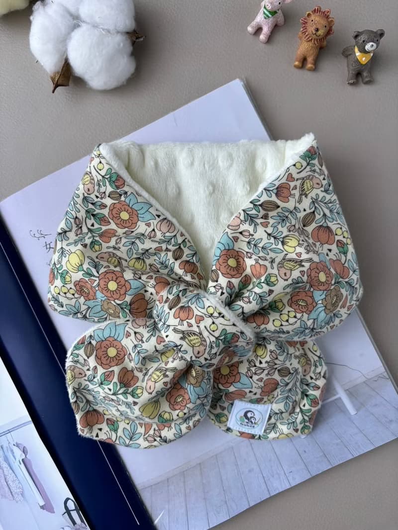 森林系小鳥花園 手作 保暖脖圍 彌月禮 圍巾 保暖