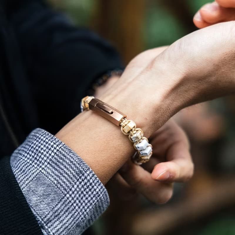 【Nouvelle】R.A.M. | 白松石。地圖石手鏈