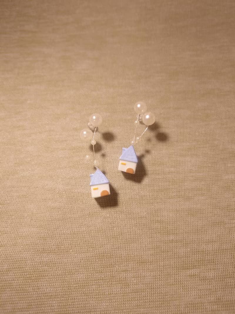 浪漫升空手作耳飾