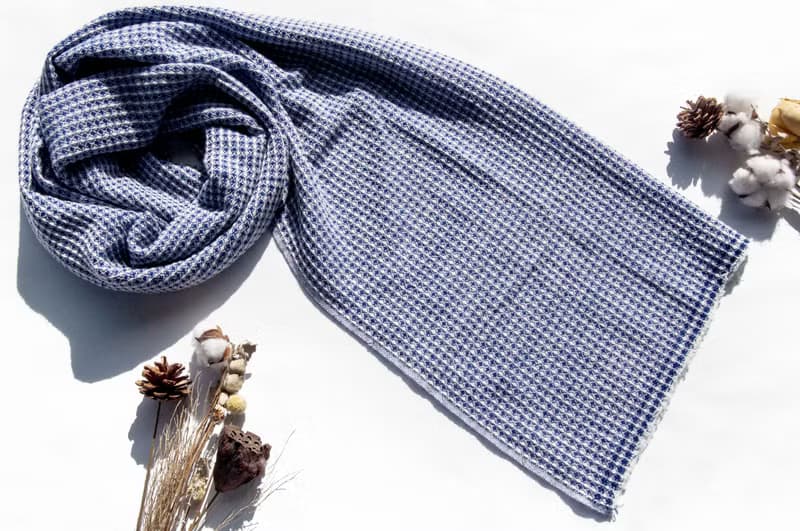 厚款喀什米爾Cashmere 針織圍巾 純羊絨圍巾 羊毛披巾 手織蓋毯巾