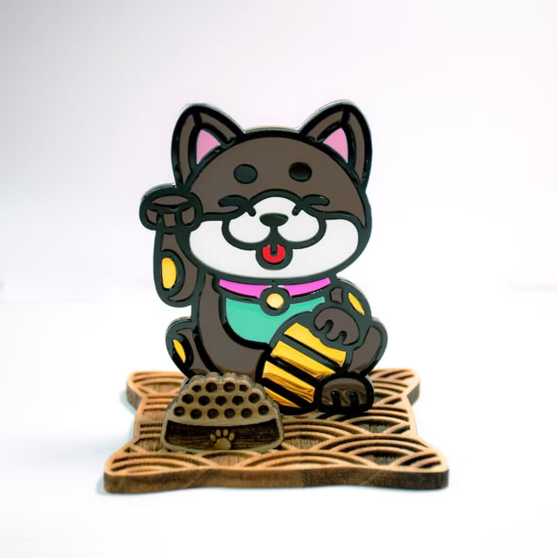 招福犬 柴犬 座台式  l 兔年 卯年 福貼 揮春 春聯 招財 招財貓