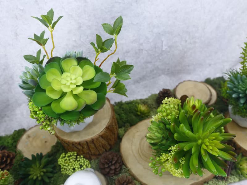 大寶石蓮枝芽多肉盆栽/擬真植物/人造盆栽/綠化/佈置/禮物