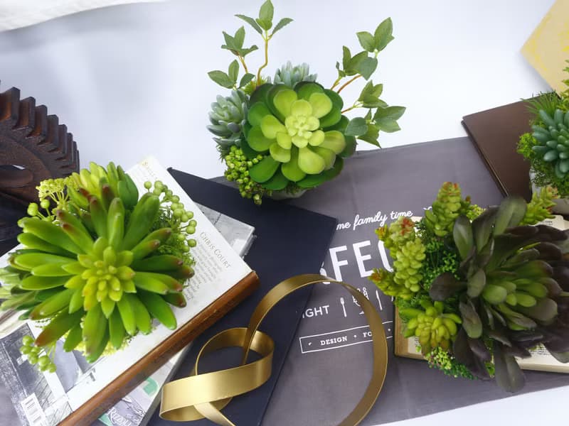 大寶石蓮枝芽多肉盆栽/擬真植物/人造盆栽/綠化/佈置/禮物