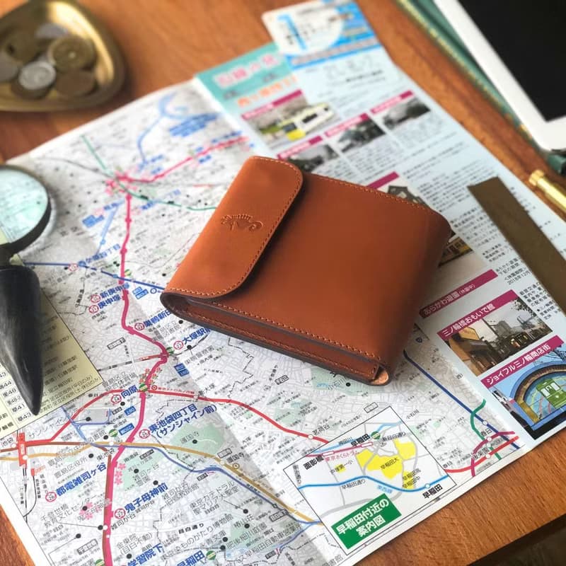 日本製【Takumicsタクミクス】短夾 附零錢袋 銀包 義大利植鞣革