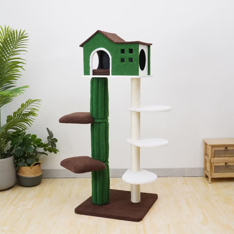 【美國Petpals】綠之森樹屋貓跳台-5層