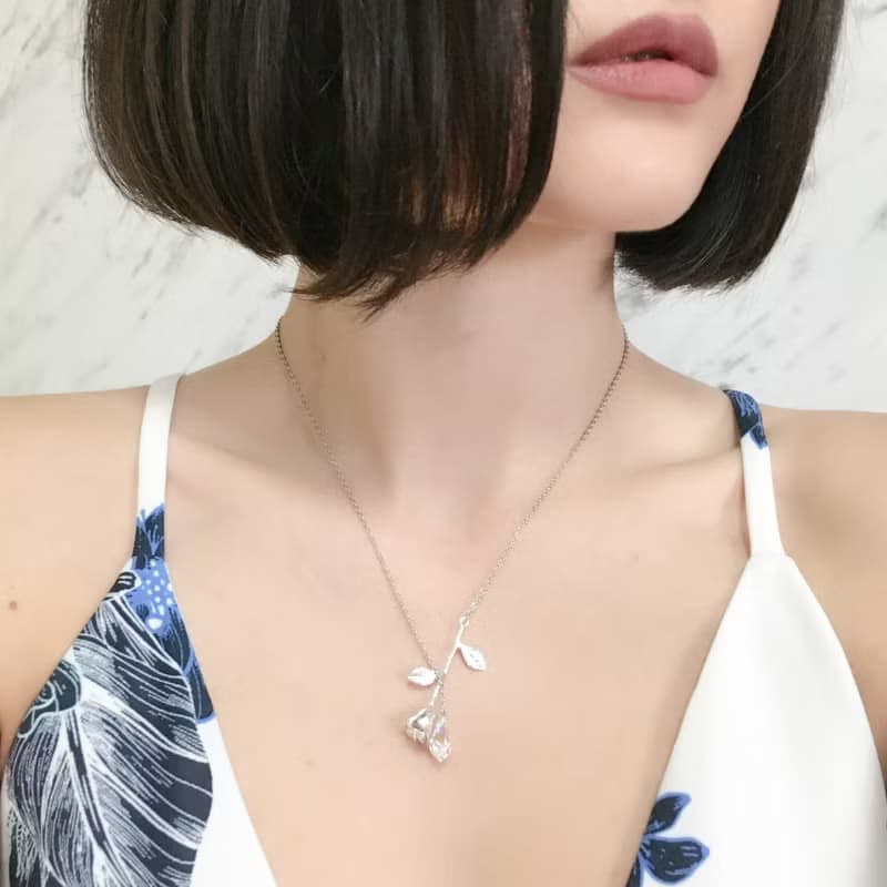 シルバー / その薔薇の名前には / ローズのチョーカーネックレス　SV164S