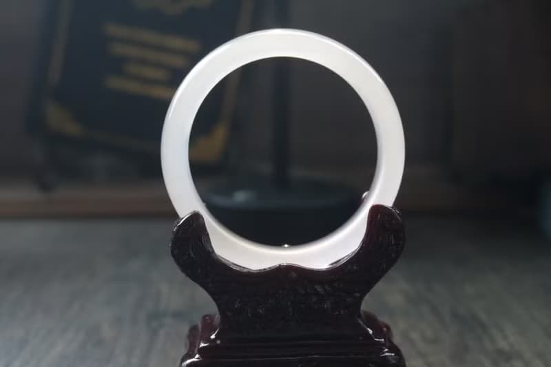 高冰種手鐲玉石天然手鐲百搭時尚禮盒裝