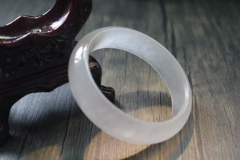 高冰種手鐲玉石天然手鐲百搭時尚禮盒裝