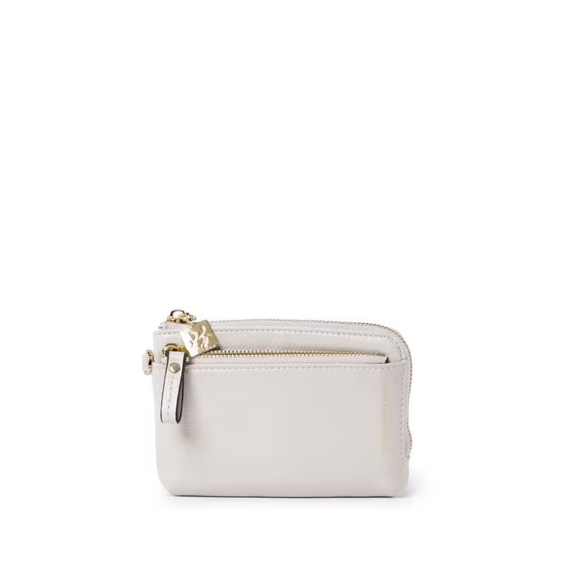 CUBE 拉鍊卡片零錢包 - 摩卡棕/迷霧藍/月光灰