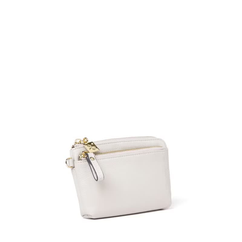 CUBE 拉鍊卡片零錢包 - 摩卡棕/迷霧藍/月光灰