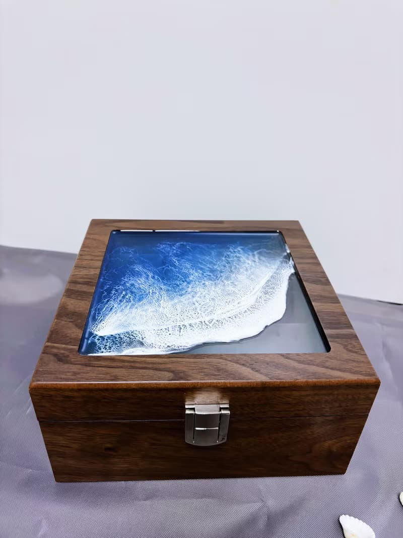 【男士禮物】實木深海海浪手錶收藏盒