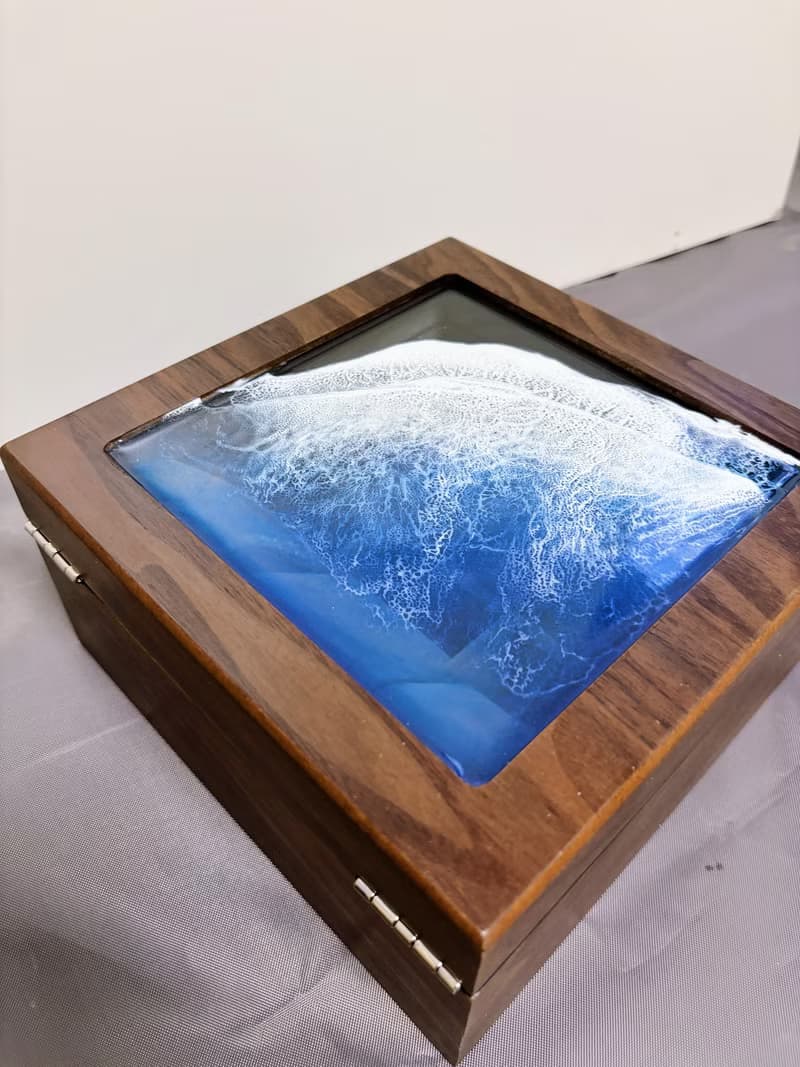 【男士禮物】實木深海海浪手錶收藏盒