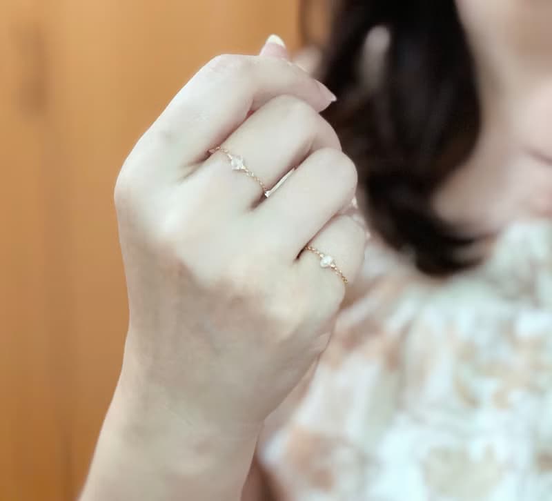 小妞不嫰 赫基蒙/珍珠戒指 裸感尾戒 訂購鍊戒2件有優惠