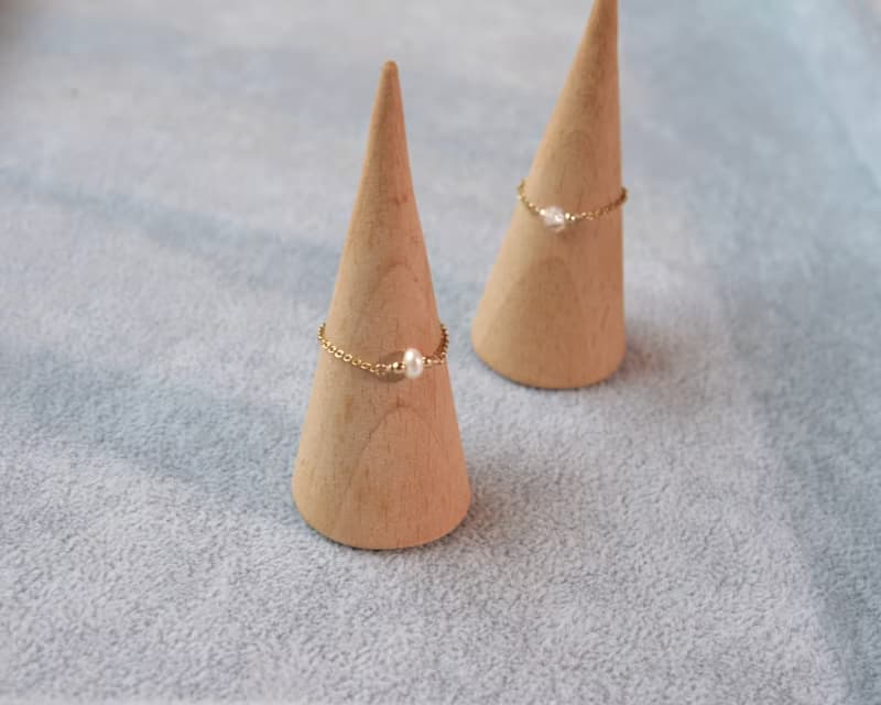 小妞不嫰 赫基蒙/珍珠戒指 裸感尾戒 訂購鍊戒2件有優惠