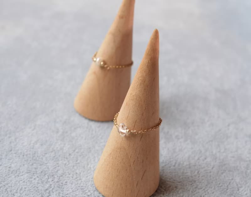 小妞不嫰 赫基蒙/珍珠戒指 裸感尾戒 訂購鍊戒2件有優惠