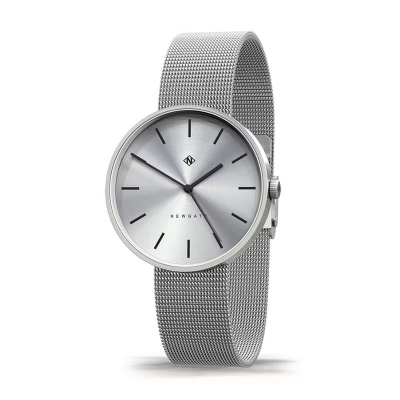 Newgate-DRUMLINE-經典銀-不鏽鋼米蘭帶-40mm
