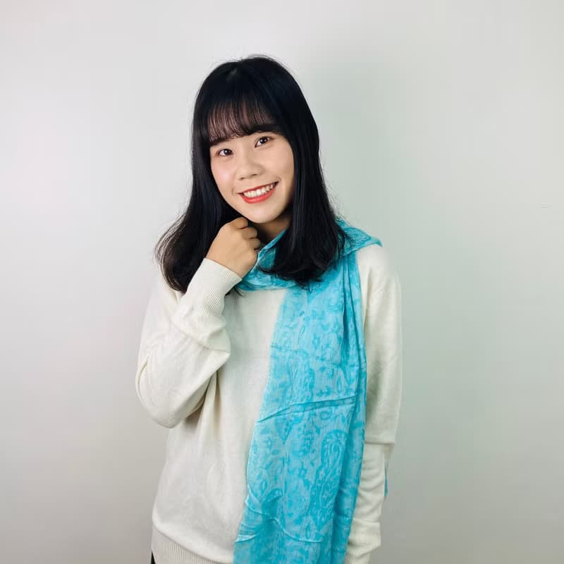 【換季商品】藍天│100% Cashmere輕薄款圍巾 商品售出概不退貨