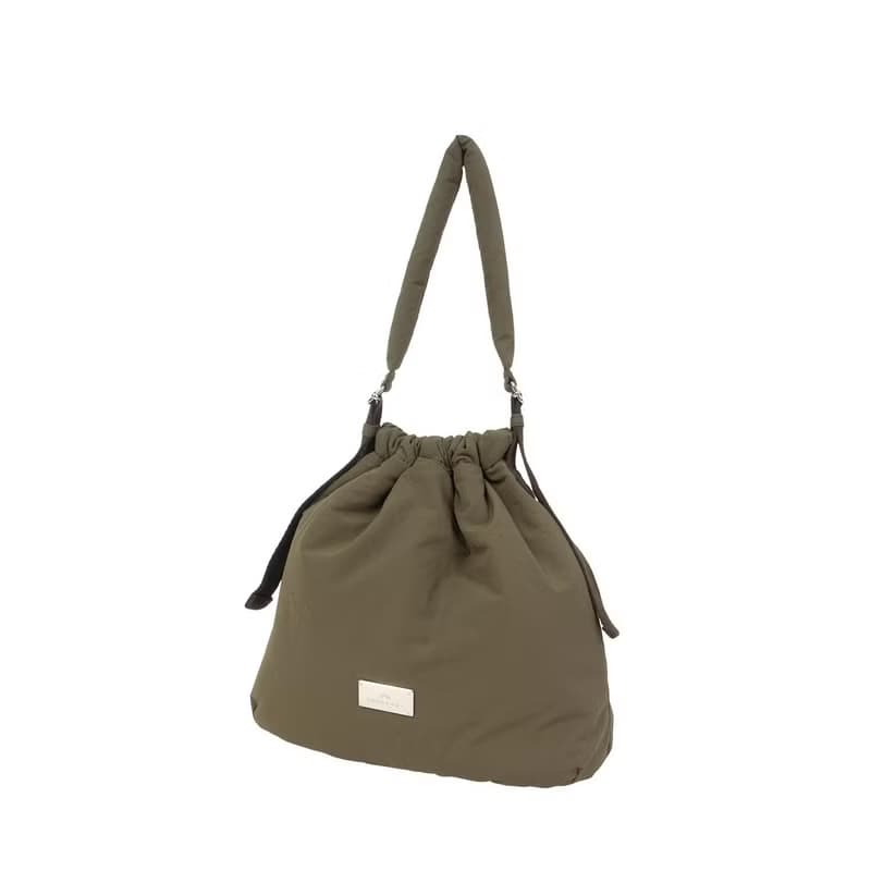 【DOUGHNUT】防潑水 肩背/側背 可麗露包 澎澎空氣包-橄欖綠 SE