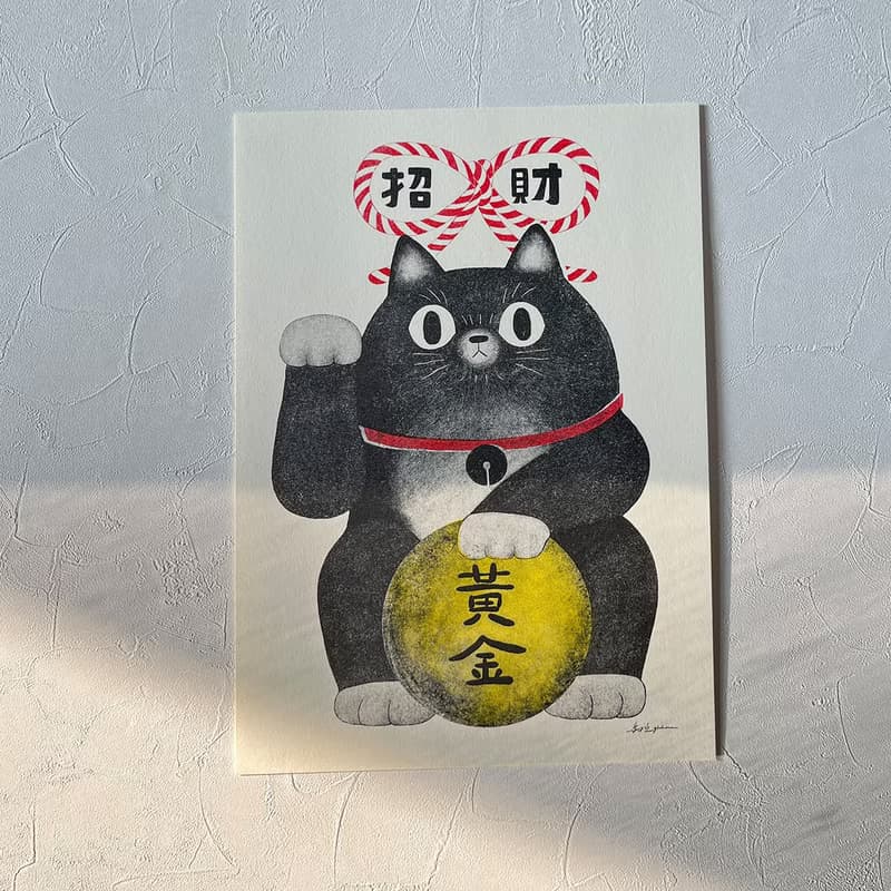 A4招財貓海報/2款